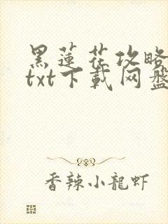 黑莲花攻略手册txt下载网盘