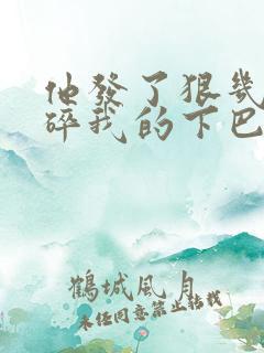 他发了狠几乎捏碎我的下巴