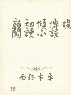 颜初倾傅砚免费阅读小说