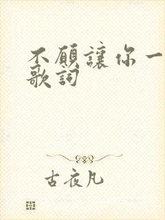 不愿让你一个人歌词
