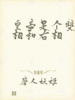 皇帝是个双被左相和右相