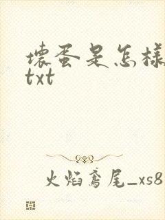 坏蛋是怎样炼成txt