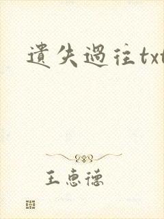 遗失过往txt