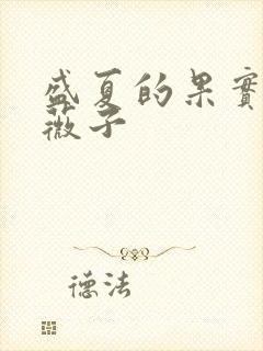 盛夏的果实 小薇子