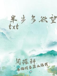 半步多欲望传说txt