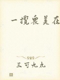 一揽众美在三国