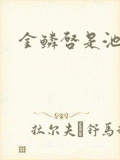 金鳞启是池中物