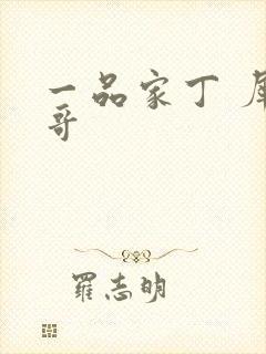 一品家丁 犀利哥