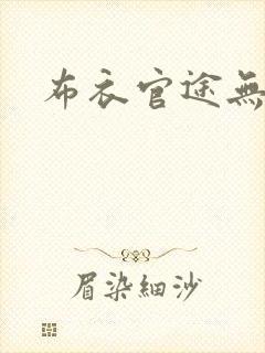 布衣官途无弹窗