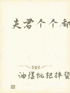 夫君个个都是宝