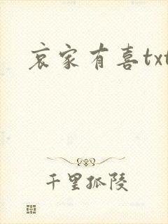 哀家有喜txt