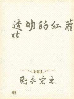 透明的红萝卜txt