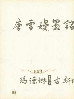 唐雪嫚墨铭阳