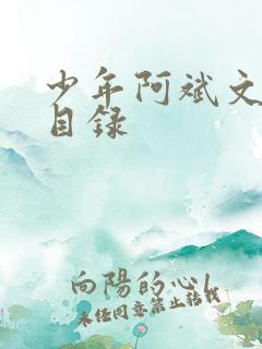 少年阿斌文说读目录