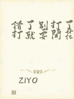 错了别打了 再打就要开花了