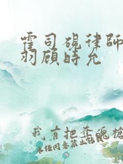 霍司砚律师温知羽顾时允