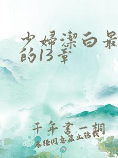 少妇洁白最刺激的13章