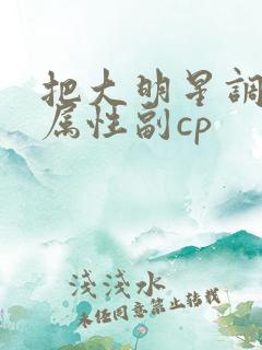 把大明星调成专属性副cp