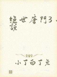 绝世唐门3 小说