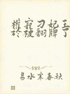 权宠刁妃王爷终于被翻牌了