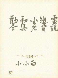 劝和小组电视剧全集免费观看