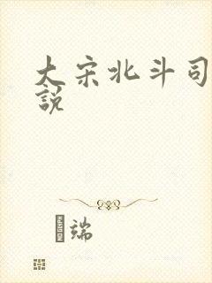 大宋北斗司 小说