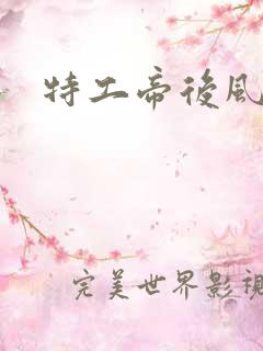 特工帝后风九少