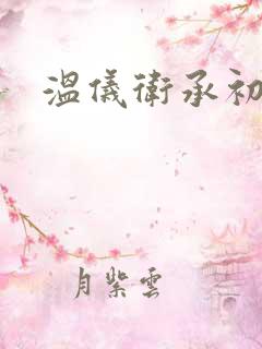 温仪卫承初小说