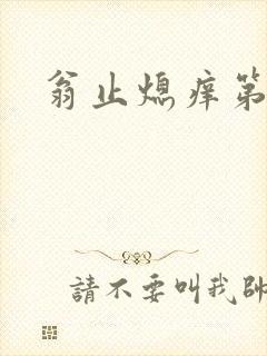 翁止熄痒第二章