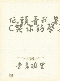 低头看我是怎么C哭你的学长