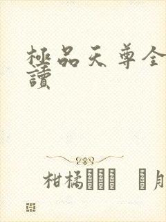 极品天尊全文阅读