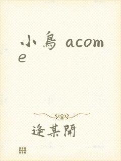 小鸟 acome