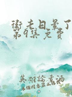 卫老日晕了淑蓉第9集免费