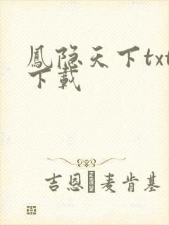 凤隐天下txt下载