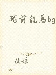 越前龙马bg