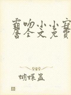 霸吻小小宠儿的唇全文免费阅读