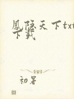 凤隐天下txt下载