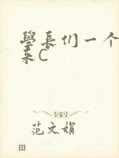 学长们一个一个来C