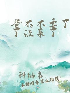 爸不不要了太满了流来了