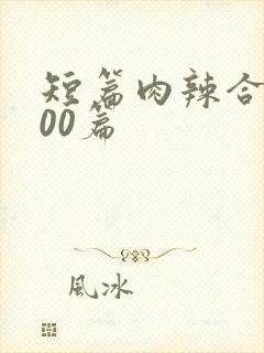 短篇肉辣合集500篇