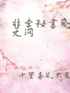 非常秘书飞速中文网