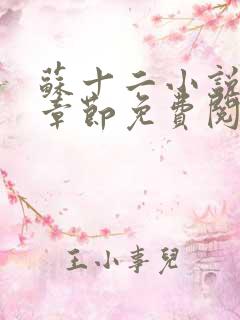 苏十二小说最新章节免费阅读全文