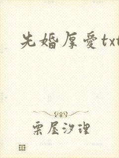 先婚厚爱txt