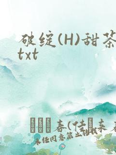 破绽(H)甜茶txt