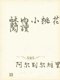 酥肉小桃花全文阅读