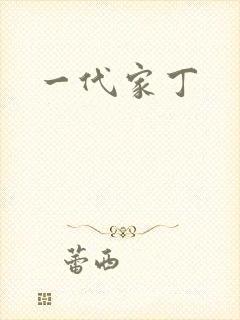 一代家丁