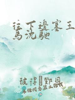 往下边塞玉器骑马沈驰