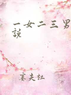 一女二三男事小说