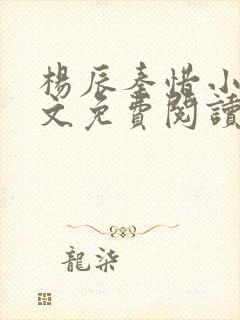 杨辰秦惜小说全文免费阅读完整版