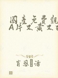 国产免费观看黄A片又黄又硬小说